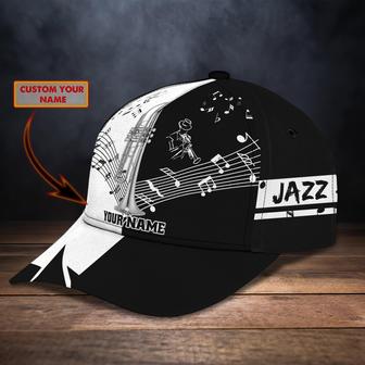 Custom Classic Cap - Personalized Name Hat Jazz Music Lover Hat - Thegiftio UK