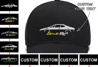 365GT4 2+2/400/412 456 M GT 1998-2003 Dino 246 GT Dino 308 GT4 250 Gt LWB Californiacollection Embroidered Hats Custom Embroidered Hat Custom Embroidered Hats - Monsterry UK