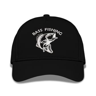 Bass Fishing Embroidered Baseball Caps - Monsterry