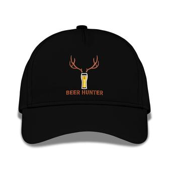 Beer Hunter Embroidered Baseball Caps, Deer Hunting Ballcap - Monsterry