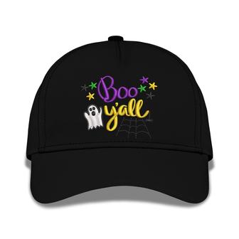 Boo Yall Embroidered Baseball Caps - Monsterry