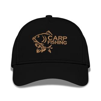 Carp Fishing Embroidered Baseball Caps - Monsterry