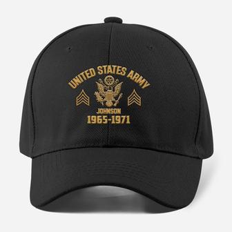 Customized U.S Army Veteran Embroidered Classic Cap Custom Name - Monsterry