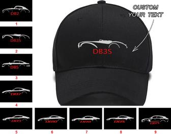 Db 2 Car DB3S Db5 Db7 Db9 Db10 Db11 DBS Superleggera DBX Collection Embroidered Hats Custom Embroidered Hat Custom Name Custom Embroidered Hats - Monsterry CA
