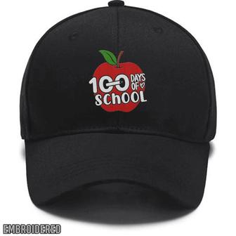 Embroidered 100 Days Of School Polo,Back To School, Teacher School, Kid's Custom Embroidered Hats - Monsterry DE
