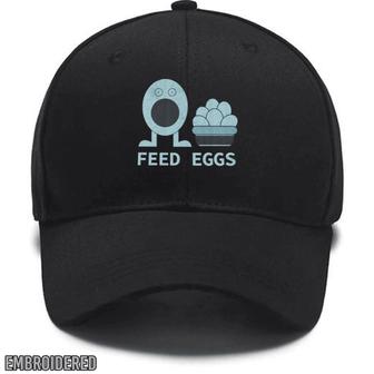 Embroidered Feed Eggs I Think You Should Leave Tim Robinson Hats Custom Embroidered Hats - Monsterry DE
