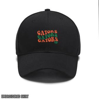 Embroidered Gators Basketball Hat,Stacked Gators,Gators Vibes Custom Embroidered Hats - Monsterry CA