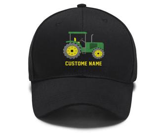 Farm Tractor Agricultural Machinery Industrial Machines Collection Embroidered Hats Custom Embroidered Hat Custom Name Custom Embroidered Hats - Monsterry