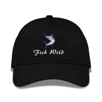 Fish Wild Embroidered Baseball Caps Fishing - Monsterry UK