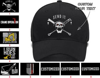 JOB CRAN OP American Crane Operator Crane Operator Excavator Sarcastic Crane Operator Collection Embroidered Hats Custom Embroidered Hat Custom Embroidered Hats - Monsterry AU