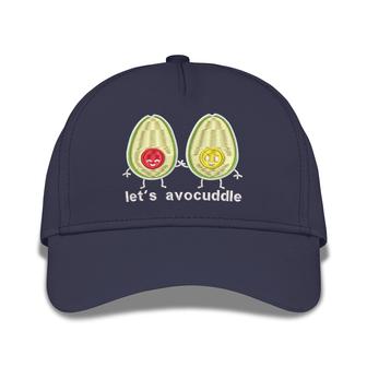Let's Avocuddle Embroidered Baseball Caps - Monsterry