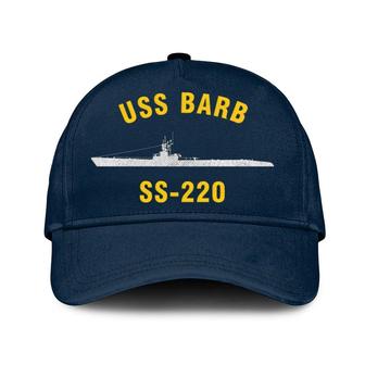 Uss Barb Ss-220 Classic Baseball Cap, Custom Embroidered Us Navy Ships Classic Cap, Gift For Navy Veteran - Monsterry DE