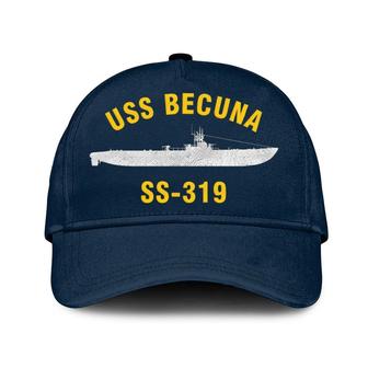 Uss Becuna Ss-319 Classic Baseball Cap, Custom Embroidered Us Navy Ships Classic Cap, Gift For Navy Veteran - Monsterry DE