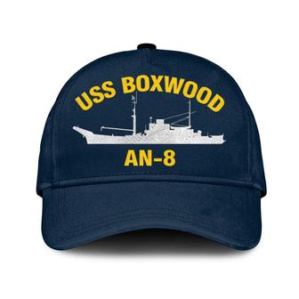 Uss Boxwood An-8 Classic Baseball Cap, Custom Embroidered Us Navy Ships Classic Cap, Gift For Navy Veteran - Monsterry DE