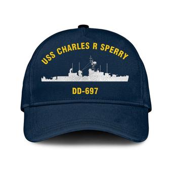 Uss Charles S Sperry Dd-697 Classic Baseball Cap, Custom Embroidered Us Navy Ships Classic Cap, Gift For Navy Veteran - Monsterry DE