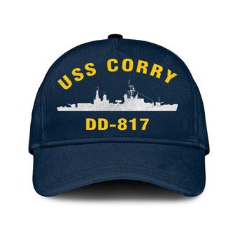Uss Corry Dd-817 Classic Baseball Cap, Custom Embroidered Us Navy Ships Classic Cap, Gift For Navy Veteran - Monsterry UK