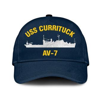 Uss Currituck Av-7 Classic Baseball Cap, Custom Embroidered Us Navy Ships Classic Cap, Gift For Navy Veteran - Monsterry AU
