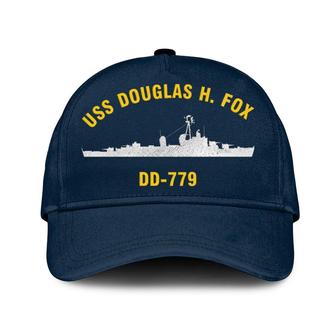 Uss Douglas H. Fox Dd-779 Classic Baseball Cap, Custom Embroidered Us Navy Ships Classic Cap, Gift For Navy Veteran - Monsterry DE