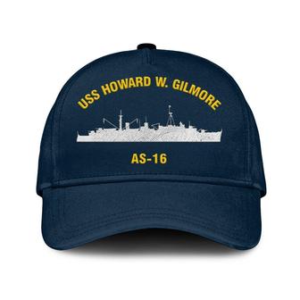 Uss Howard W. Gilmore As-16 Classic Cap, Custom Embroidered Us Navy Ships Classic Baseball Cap, Gift For Navy Veteran - Monsterry DE