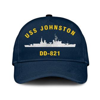 Uss Johnston Dd-821 Classic Baseball Cap, Custom Embroidered Us Navy Ships Classic Cap, Gift For Navy Veteran - Monsterry