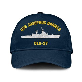 Uss Josephus Daniels Dlg-27 Classic Cap, Custom Embroidered Us Navy Ships Classic Baseball Cap, Gift For Navy Veteran - Monsterry DE