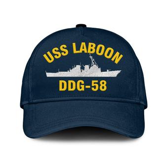 Uss Laboon Ddg-58 Classic Cap, Custom Embroidered Us Navy Ships Classic Baseball Cap, Gift For Navy Veteran - Monsterry DE
