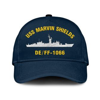 Uss Marvin Shields De_Ff-1066 Classic Cap, Custom Embroidered Us Navy Ships Classic Baseball Cap, Gift For Navy Veteran - Monsterry AU