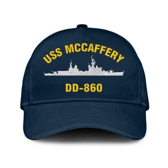 Uss Mccaffery Dd-860 Classic Cap, Custom Embroidered Us Navy Ships Classic Baseball Cap, Gift For Navy Veteran - Monsterry AU