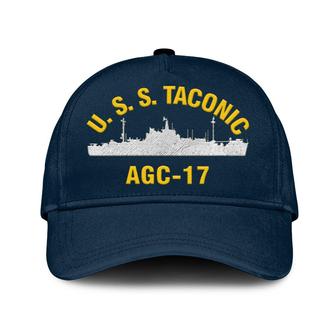 U.S.S. Taconic Agc-17 Classic Cap, Custom Embroidered Us Navy Ships Classic Baseball Cap, Gift For Navy Veteran - Monsterry AU