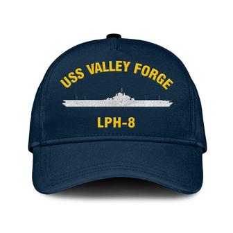 Uss Valley Forge Lph-8 Classic Cap, Custom Embroidered Us Navy Ships Classic Baseball Cap, Gift For Navy Veteran - Monsterry DE