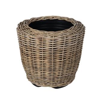 Ratan Basket Planter Indoor & Outdoor Jar Planter Basket with Plastic Pot | Rusticozy