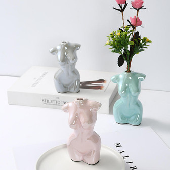 Body Shaped Modern Ceramic Vase Nordic Style Art Sexy Female | Rusticozy