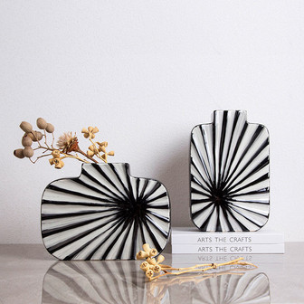 Shell Vases Contemporary Interior Home Ceramic Vases For Flowers Decoration | Rusticozy