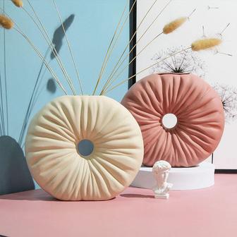 Chinese Creative Design Round Donut Vases Nordic Decor Ceramic Vase | Rusticozy AU