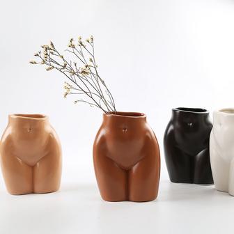 Female Body Vase Butt Planter For Boho Home Decor Female Form For Home Decor Indoor Outdoor | Rusticozy