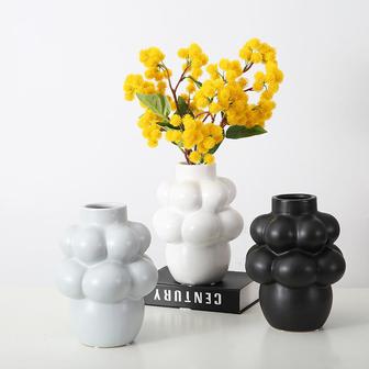 Funny Grape Shaped Vase Home Decorative Flower Vases Modern Ceramic | Rusticozy