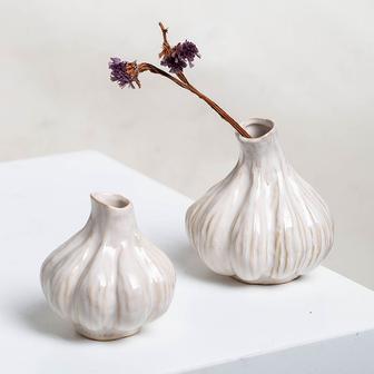 Garlic Shape Ceramic Flower Vases Table Decor Bud Vase For Home Hotel Decorative | Rusticozy