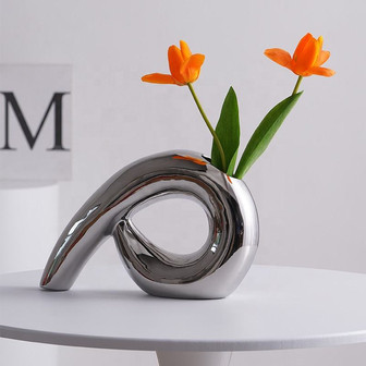 Modern Living Room Home Decoration Accessories Abstract Ceramic Vase Office Desk Souvenir Crafts Gift | Rusticozy