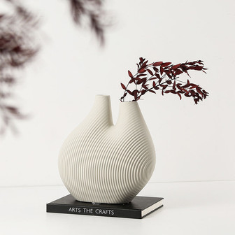 Luxury Modern White Blank Texture Ceramic Ornament Home Decor Accessories | Rusticozy