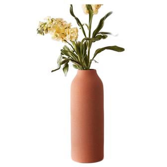 Modern Chic Handcraft Tall Terracotta Clay Vases For Table Decor | Rusticozy