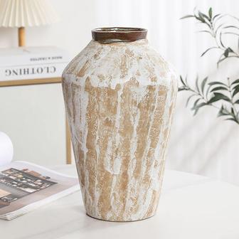 Modern Nordic Minimalism Art Corner Vase Pottery Minimalist Decor Flower Ceramic Vase | Rusticozy