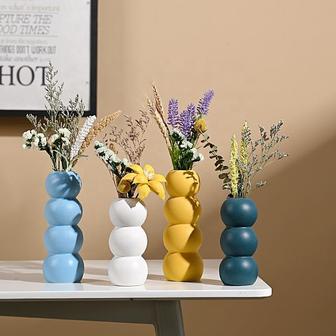Modern Simple Morandi Ceramic Vase Decoration Hotel Home Accessories | Rusticozy