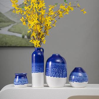 Nordic Modern Hotel Ceramic Vases Set For Home Decor Unique Flower Art Porcelain Decoration For Wedding | Rusticozy DE