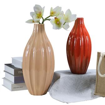 Nordic Modern Vase Cheap Flower Bottle Ceramic Embossed Vase For Home Decor | Rusticozy