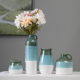 Nordic Vase Retro Rustic Glaze Nordic Modern Vase Ceramic Flower Vase Design For Flower Home Decor | Rusticozy