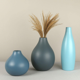 Teal Blue Elegant Wedding Flower Decor Ornament Vases | Rusticozy