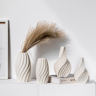 Porcelain Boho Handmade Custom Nordic Creative Minimalist Modern Ceramic Vase For Interior Decorations | Rusticozy