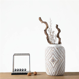White Vases Ornament Modern Resin Vase Decor Home Decor Flower Vase For Home Decor | Rusticozy
