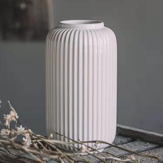 White Ceramic Vases Minimalist Modern Nordic Simple Living Room Flower Pot Decoration Home Decor | Rusticozy