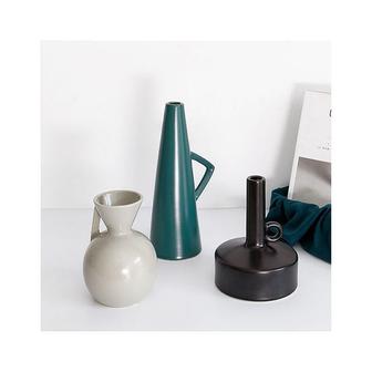 Bottle Shape Modern Ceramic Stoneware Flower Vases | Rusticozy